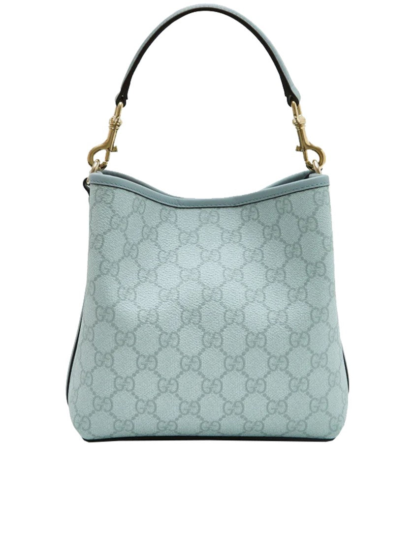 Gucci Blue Handbag Gg Structured Monogram Bag