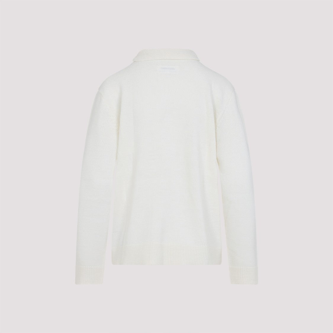 Mm6 By Maison Margiela Cardigan-Style Knit Sweater With Scarf Detail