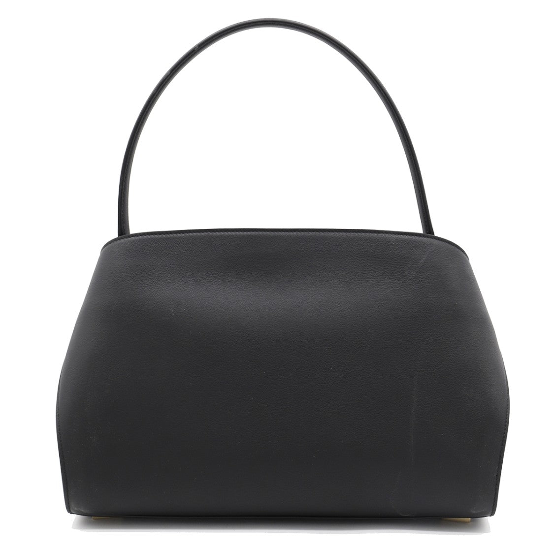 Ferragamo Black Leather Hug S Top Handle Bag