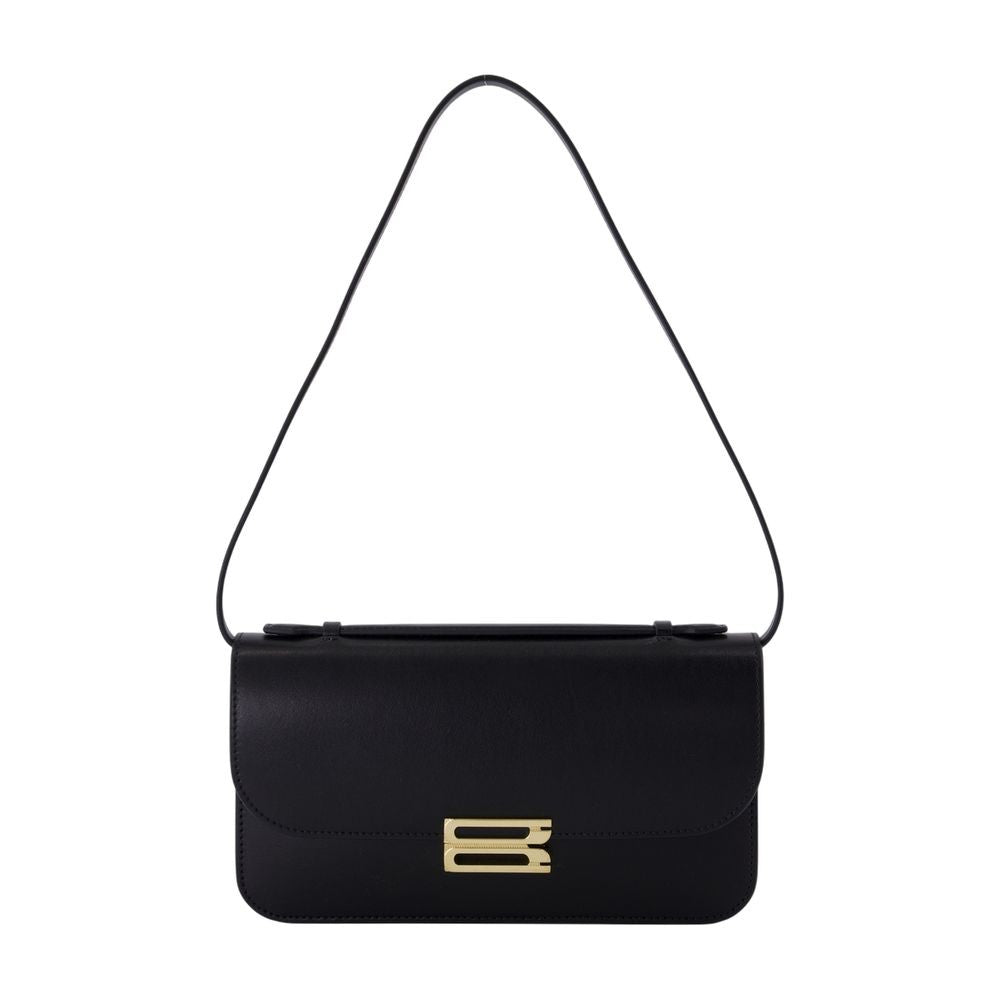 Victoria Beckham Midi Dorian Pochette Pouch - Leather - Black