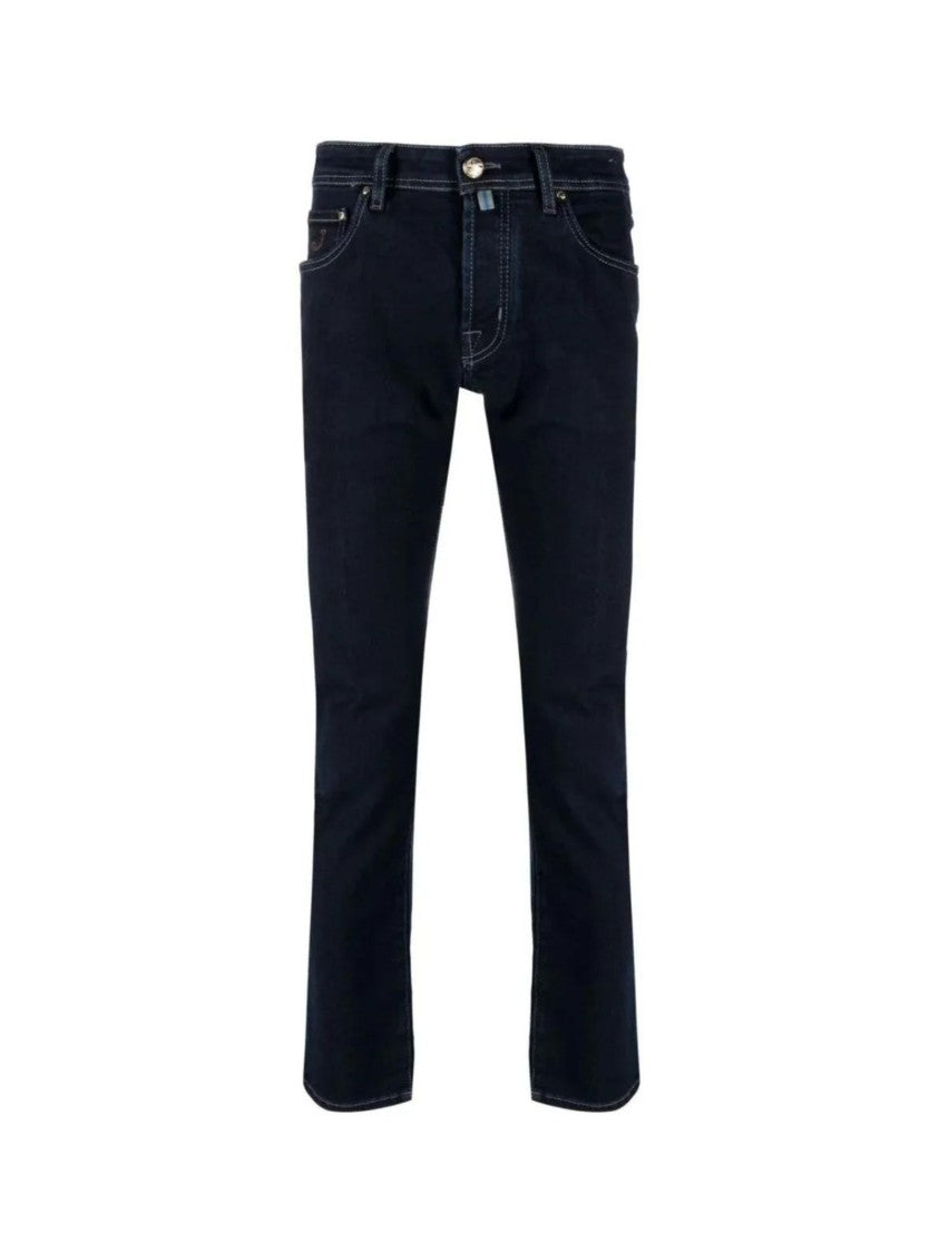 Jacob Cohen Blue Cotton Blend Jeans