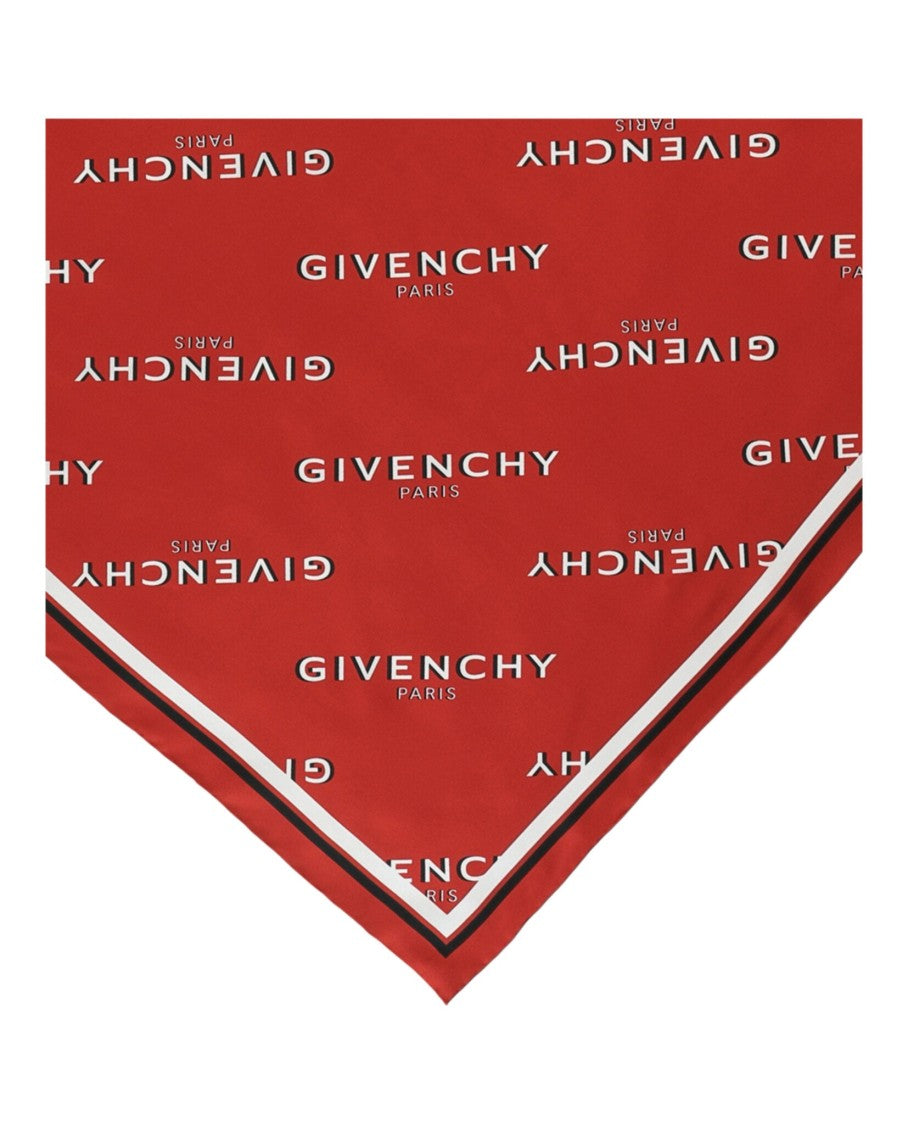 Givenchy Shadow Square Scarf In Silk