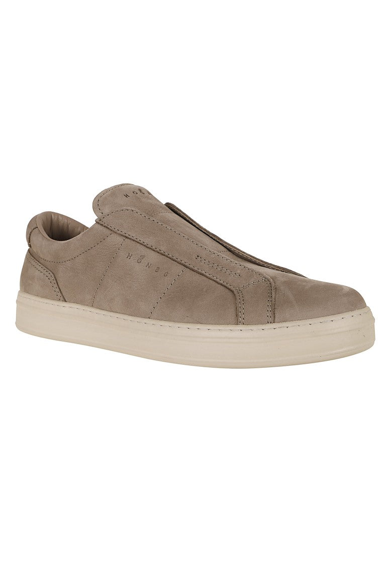Hogan Biscuit H668 Suede Slip-On Sneakers
