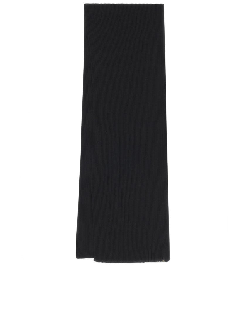 Paul & Shark Ribbed Knit Scarf With Minimalist Aesthetic