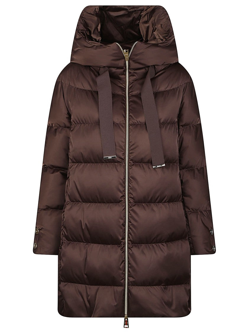 Herno A-Shape Quilted High-Collar Down Jacket