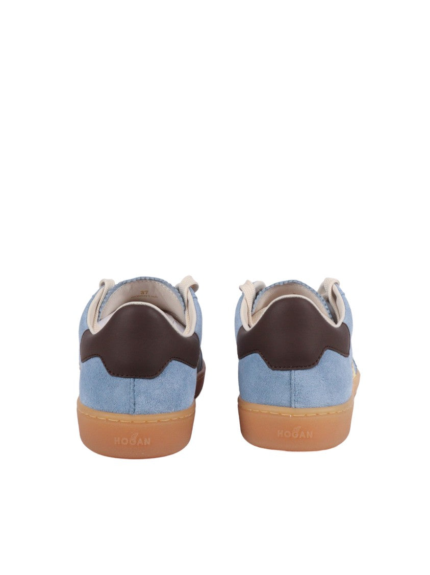 Hogan Cool Suede Cream Logo Sneakers
