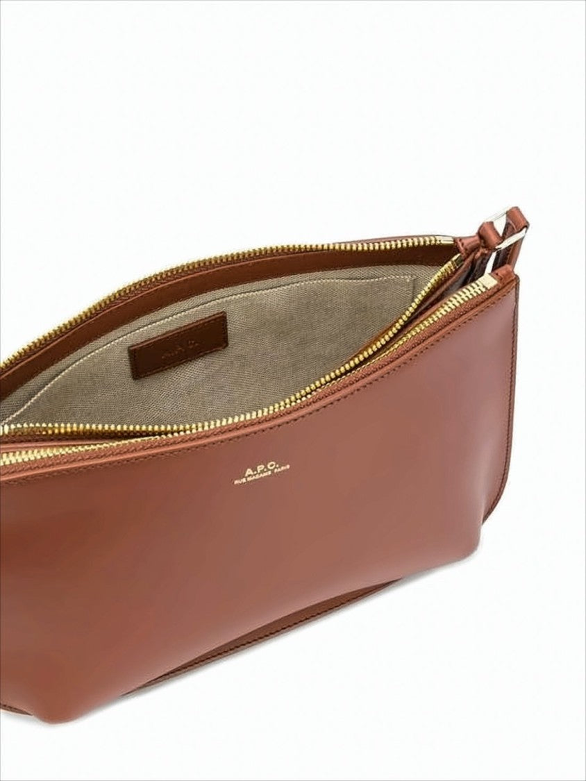 A.P.C. Structured Cowhide Leather Shoulder Bag