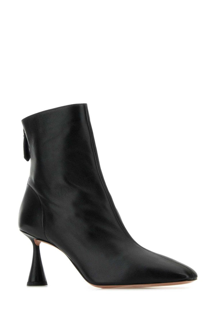 Aquazzura Black Nappa Leather Amore Ankle Boots