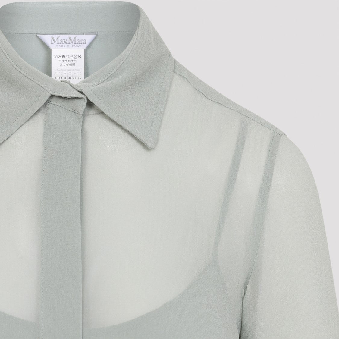 Max Mara Silk Shirt With Classic Collar