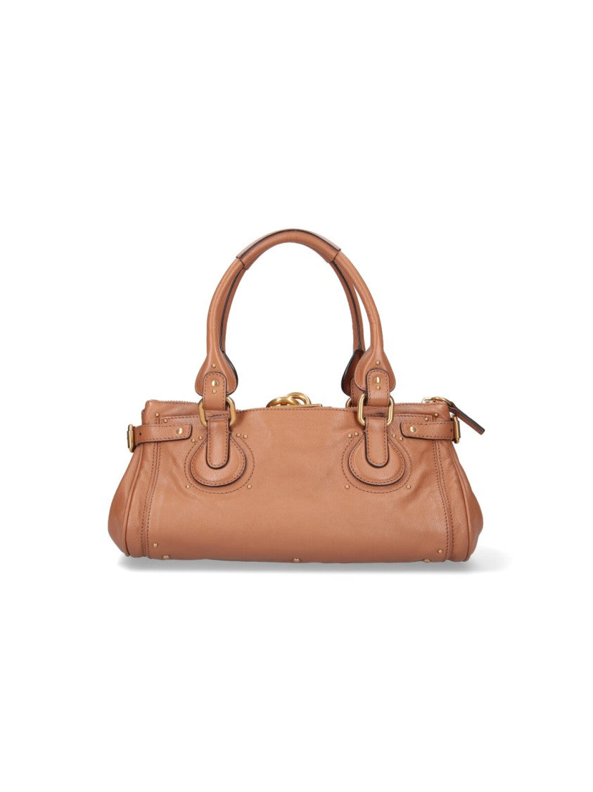 Chloé Brown Paddington Structured Leather Bag