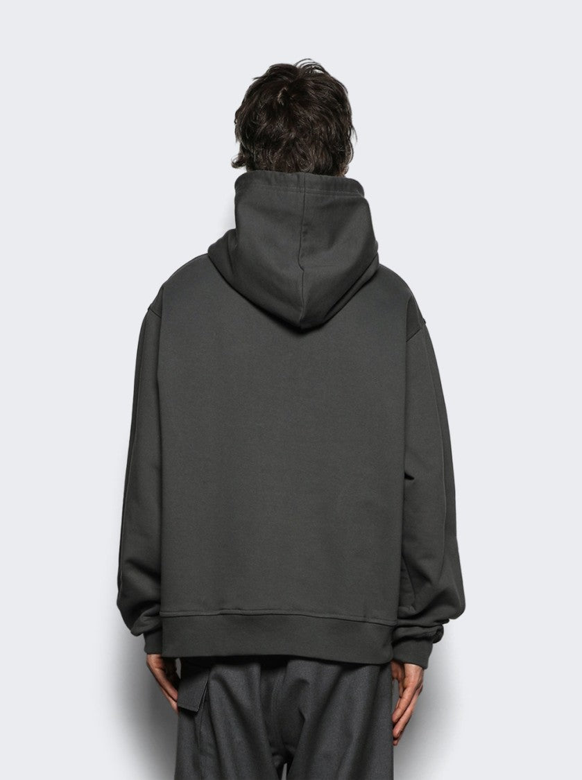 Marni Relaxed-Fit Grey Hoodie With Oversized Sleeves