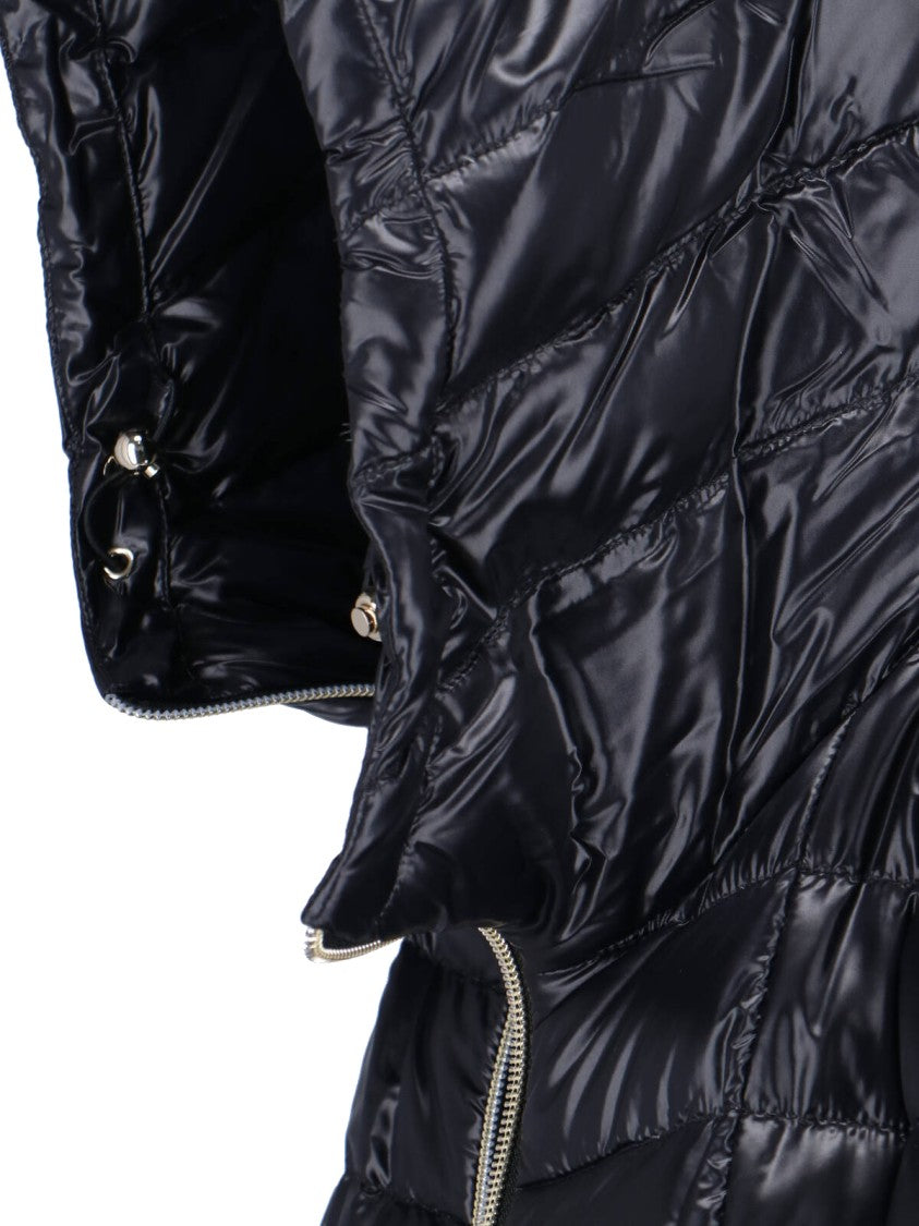 Herno Sleek Black Jacket With High Collar