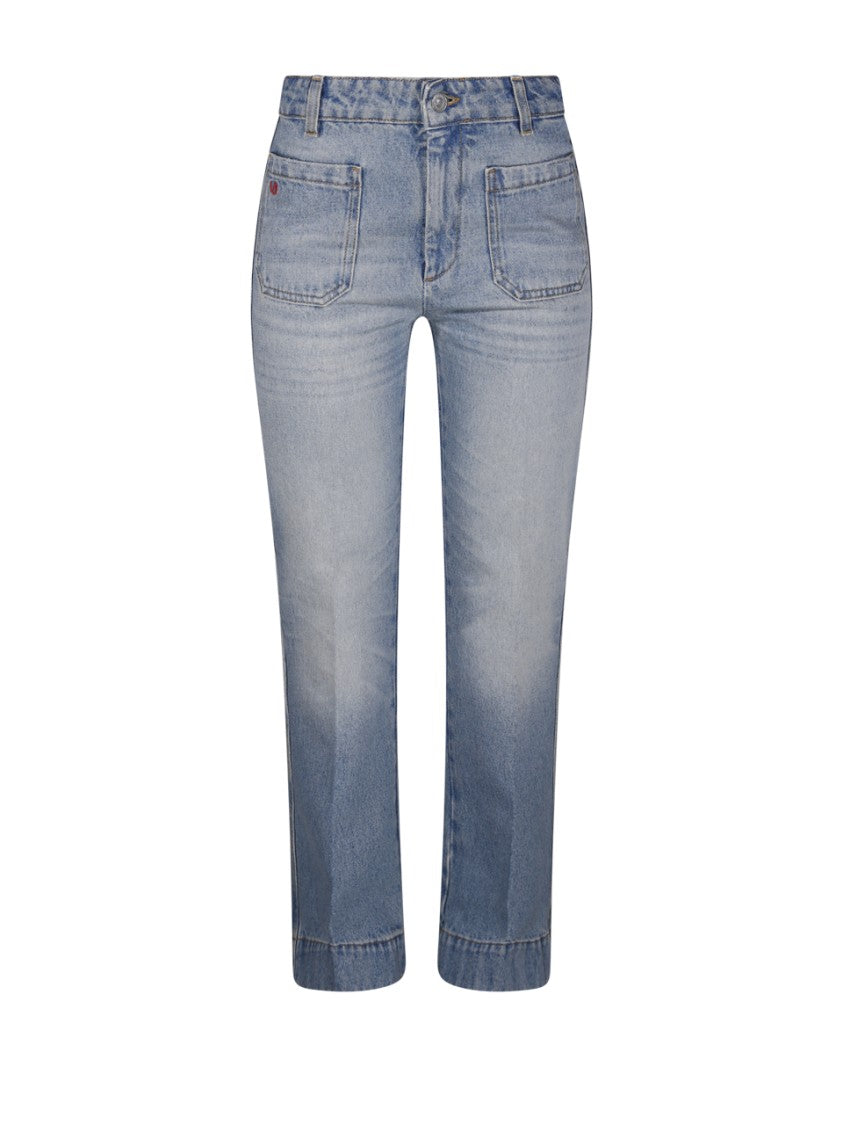 Victoria Beckham Cropped Kick Alina Jeans