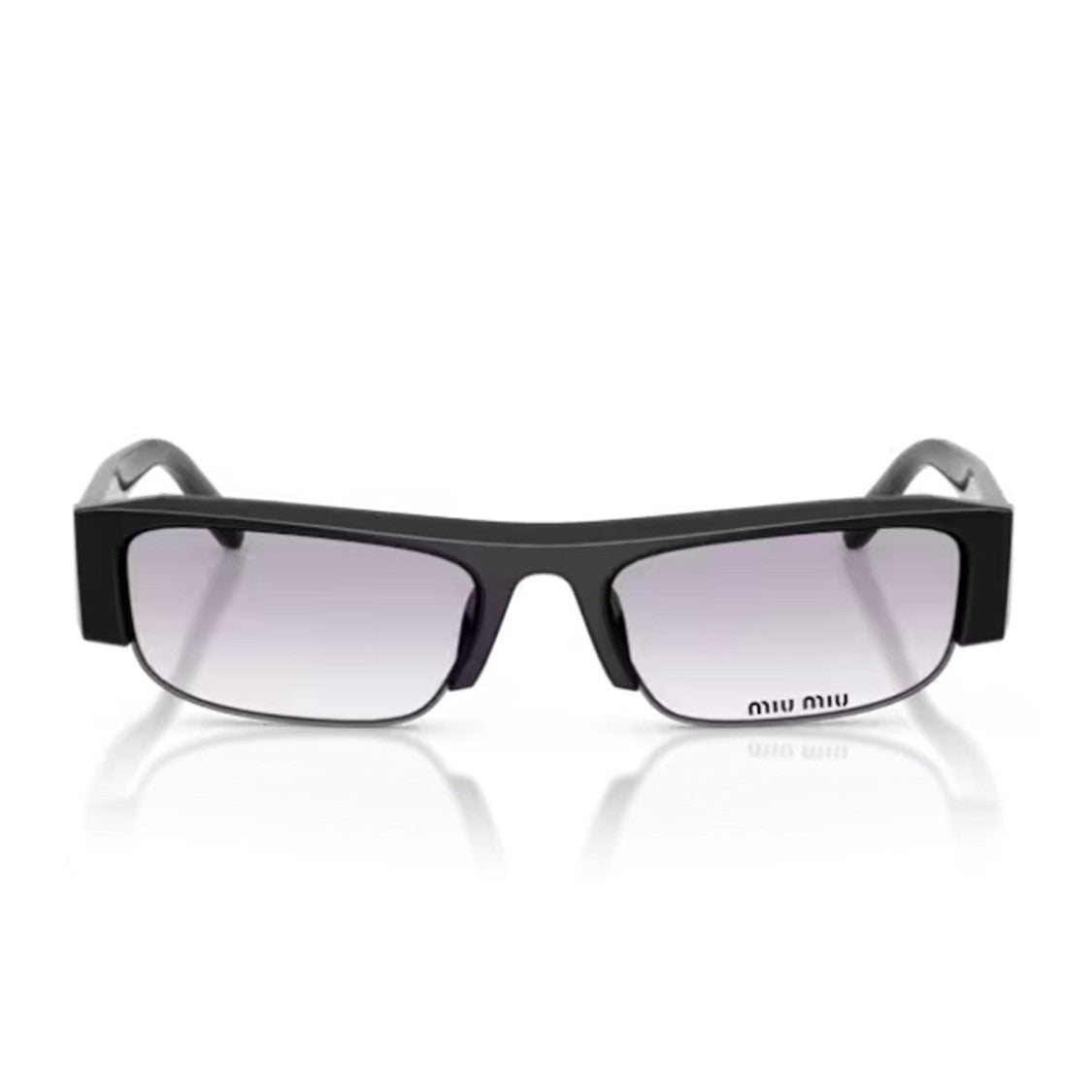Miu Miu Black Miu Miu Acetate Rectangular Sunglasses