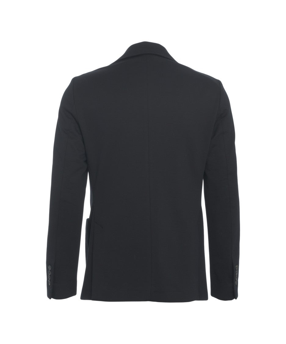 Circolo 1901 Tailored Black Corduroy Blazer With Classic Lapels