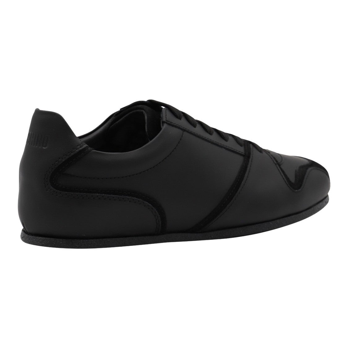 Moschino Black Sneakers With Smooth Upper