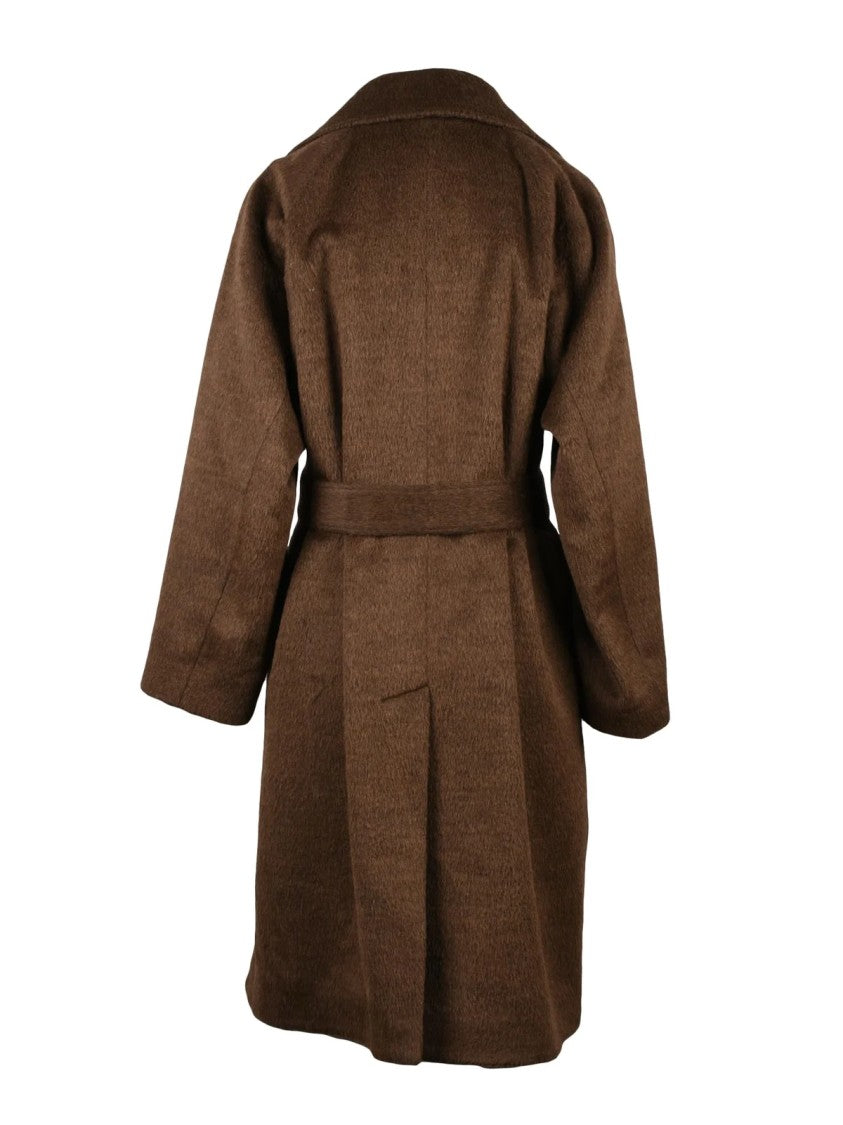 L.B.M. 1911 Brown Virgin Wool-Blend Coat