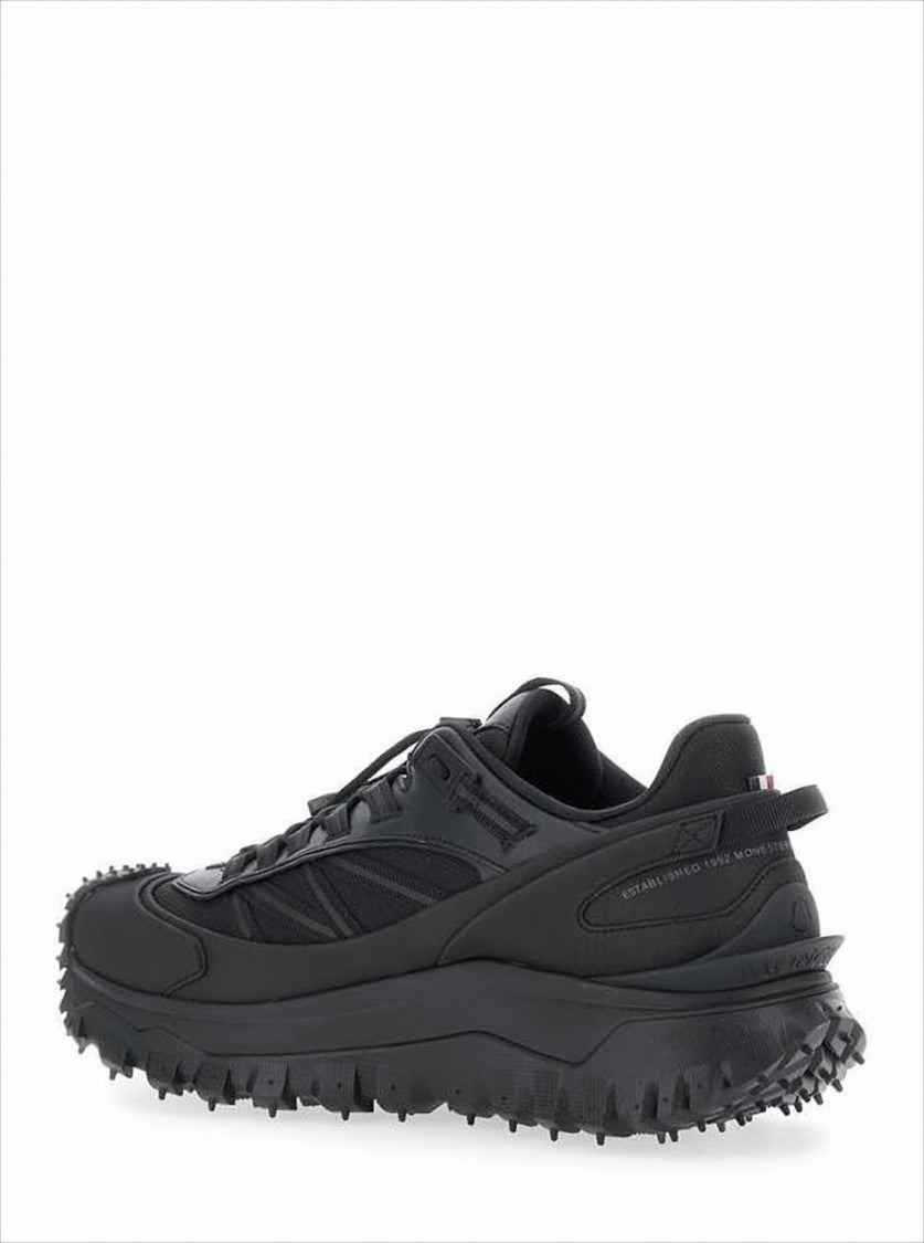 Moncler Black Sneakers With Layered Panels