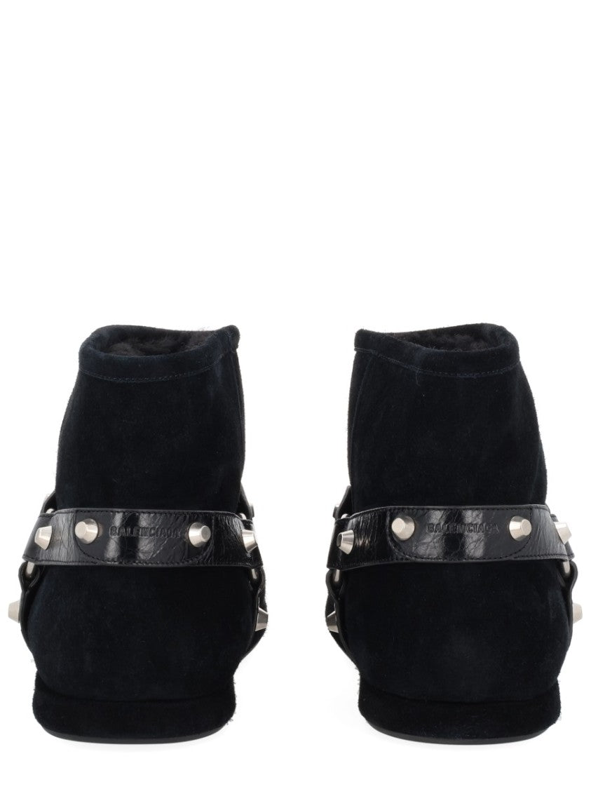 Balenciaga Alaska Calf Leather Harness Ankle Boots