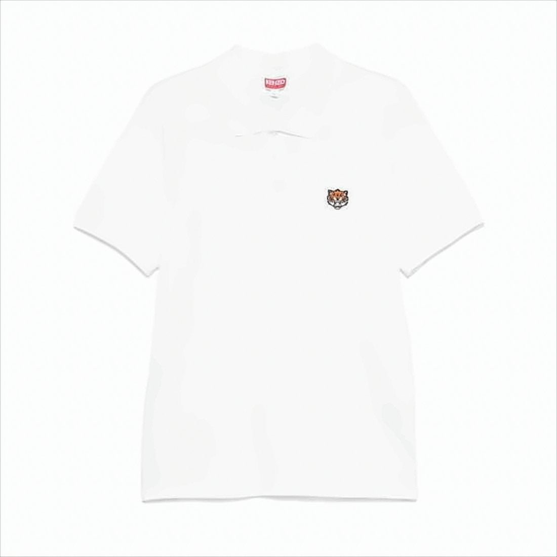 Kenzo Short-Sleeve Polo Shirt With Embroidered Tiger Emblem