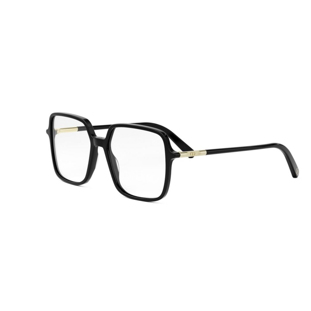 Dior Sunglasses With Bold Square Frame And Gold Accents