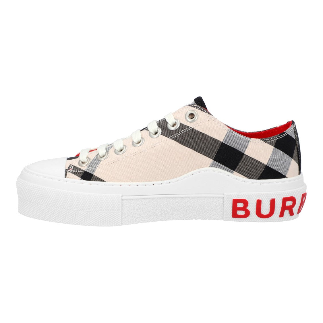 Burberry Gabardine Buttermilk Sneaker White
