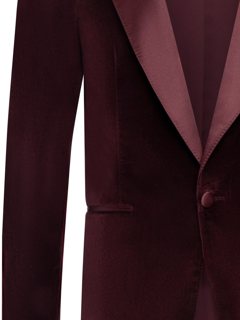 Franzese Collection Single-Breasted Velvet Jacket