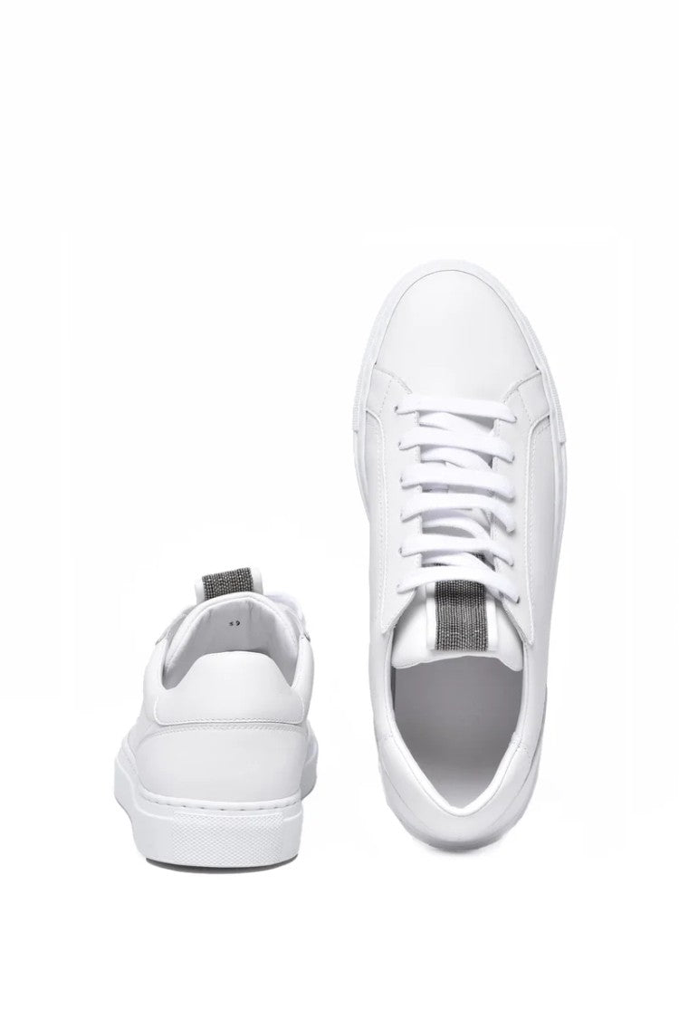 Brunello Cucinelli Leather Sneakers - White