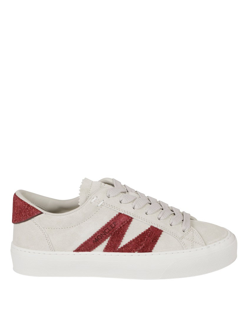 Moncler Soft Beige Suede Sneakers