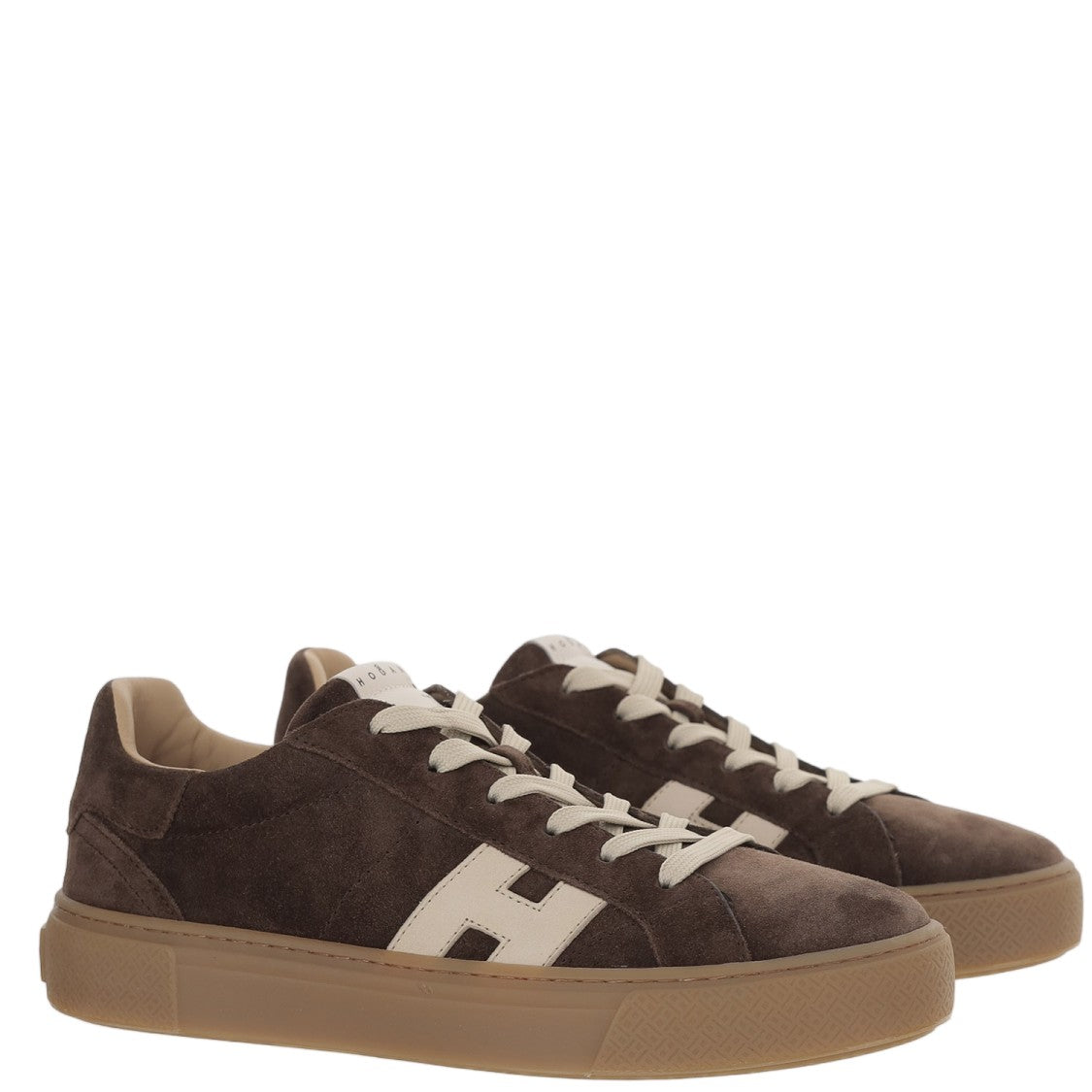 Hogan Low-Top Suede Sneakers With Logo Detail And Chunky Sole