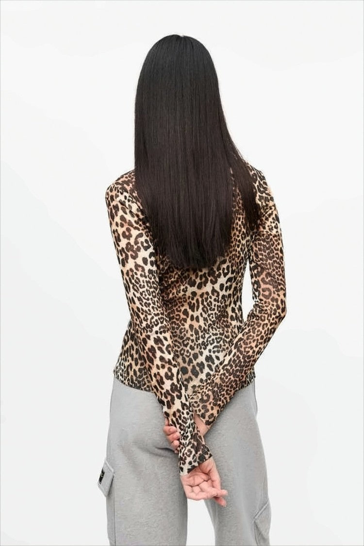 Ganni Fitted Long-Sleeved Blouse