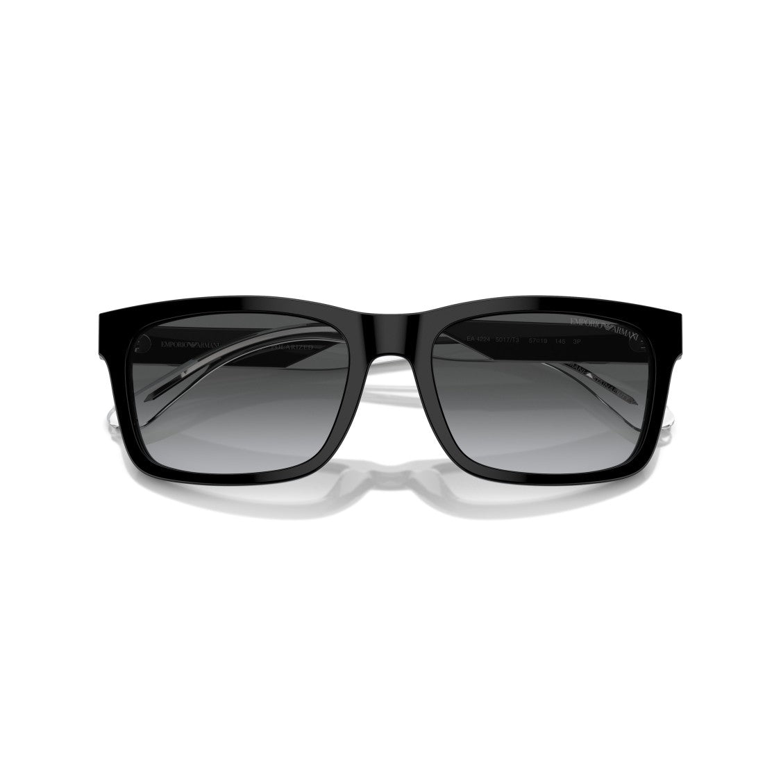 Emporio Armani 0Ea4224 Rectangular Frame Sunglasses With Gradient Lenses