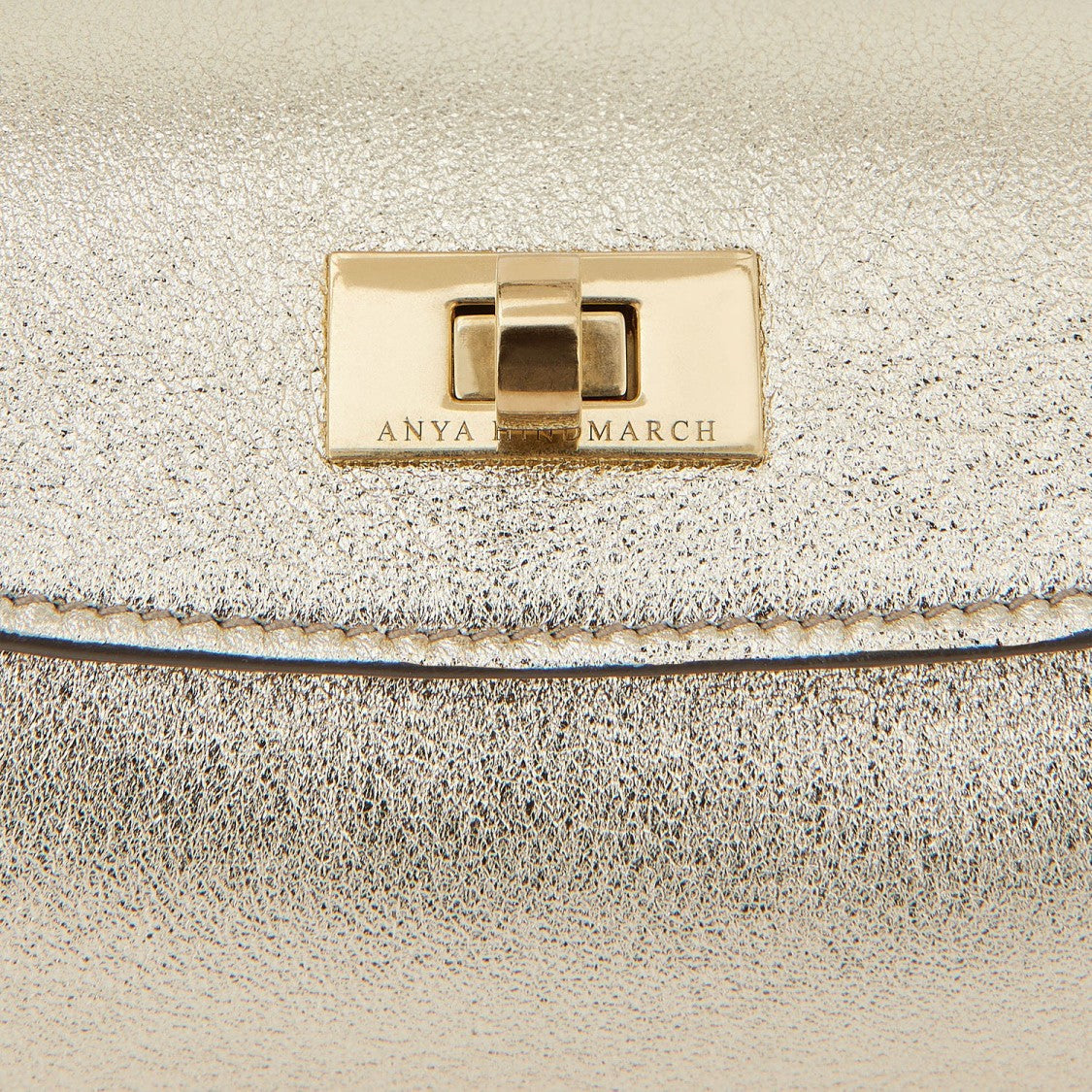Anya Hindmarch Mini Waverley Evening Bag In Metallic Nappa Leather