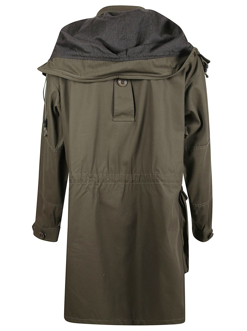 Maison Margiela Structured Green Jacket With Buttoned Flap Pockets