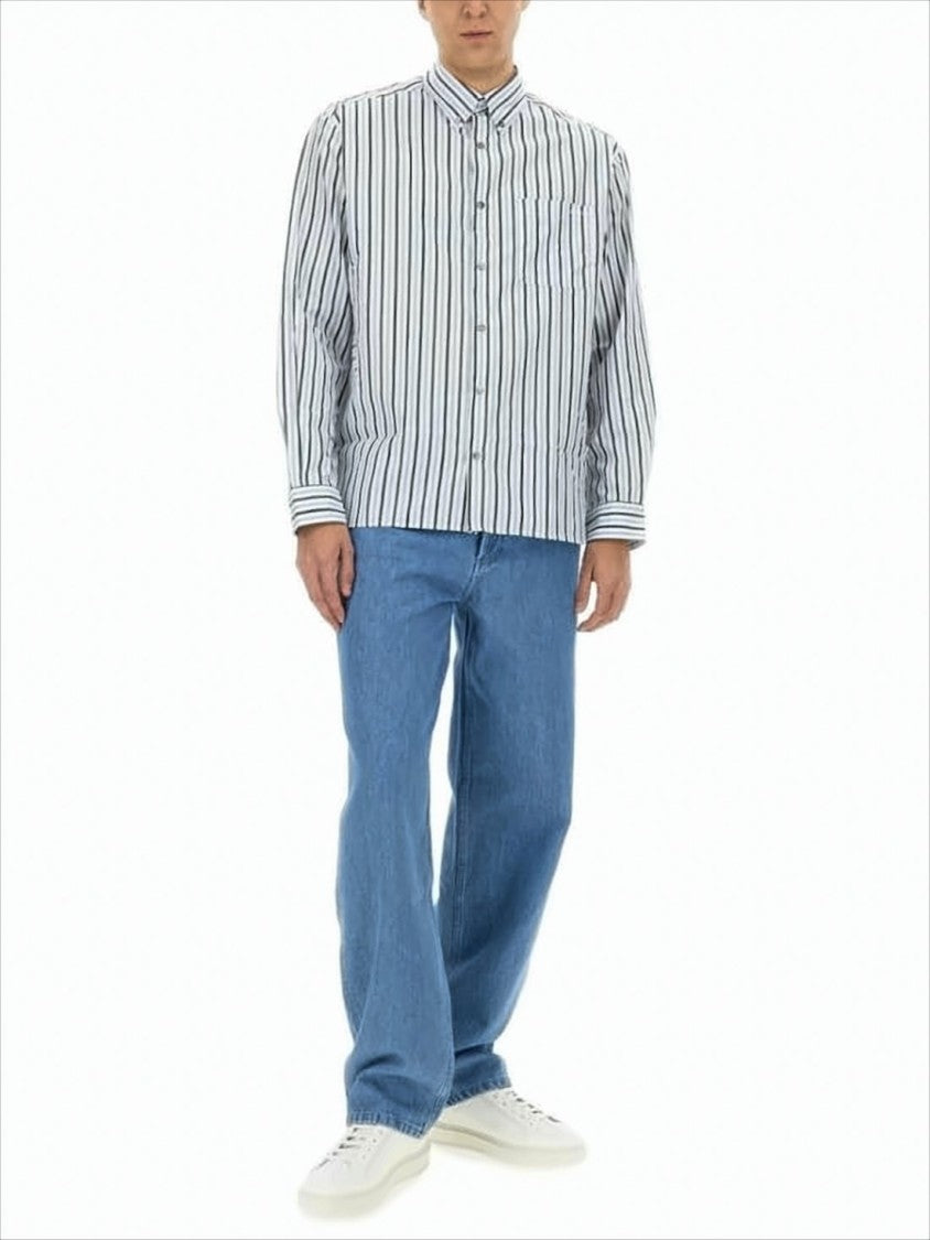 A.P.C. Mid-Rise Straight-Leg Denim Pants