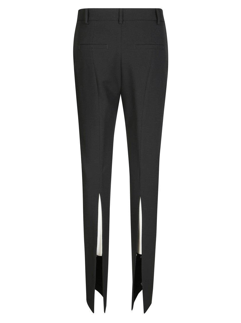 Pinko Slim-Fit Black Pants With Ankle Slits