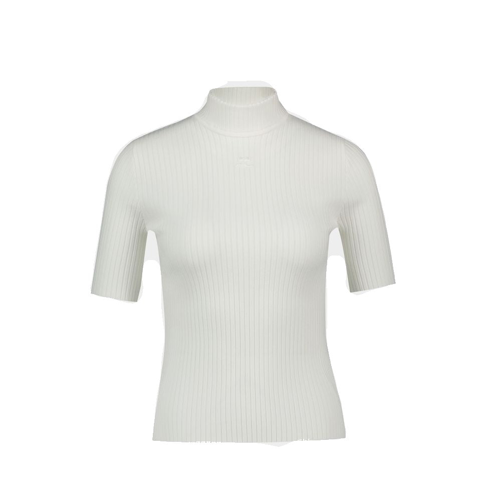 Courrèges Reedition Jumper T-Shirt - Cotton - White