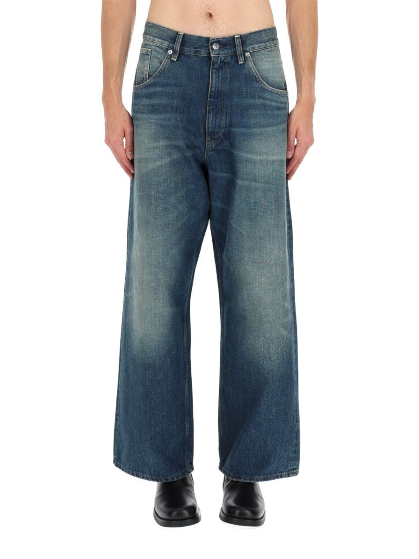 Sunflower Neutrals Faded Wash Super Wide Cotton Jeans