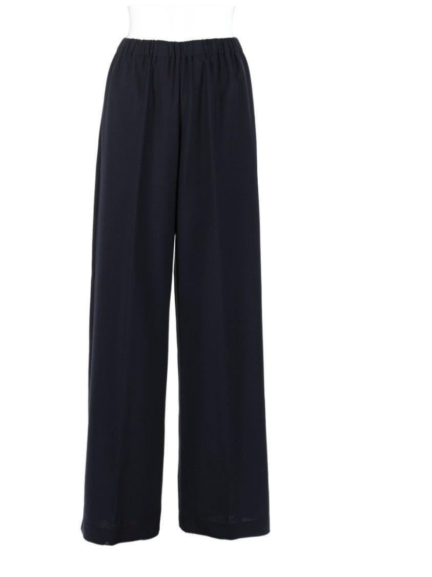Fabiana Filippi Wide-Leg Black Pants With Elastic Waistband And Minimalist Design