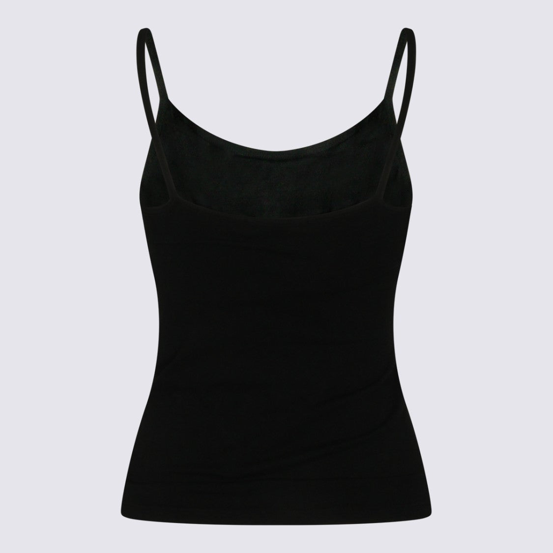 Willy Chavarria Fitted Black Camisole With Gothic Lettering