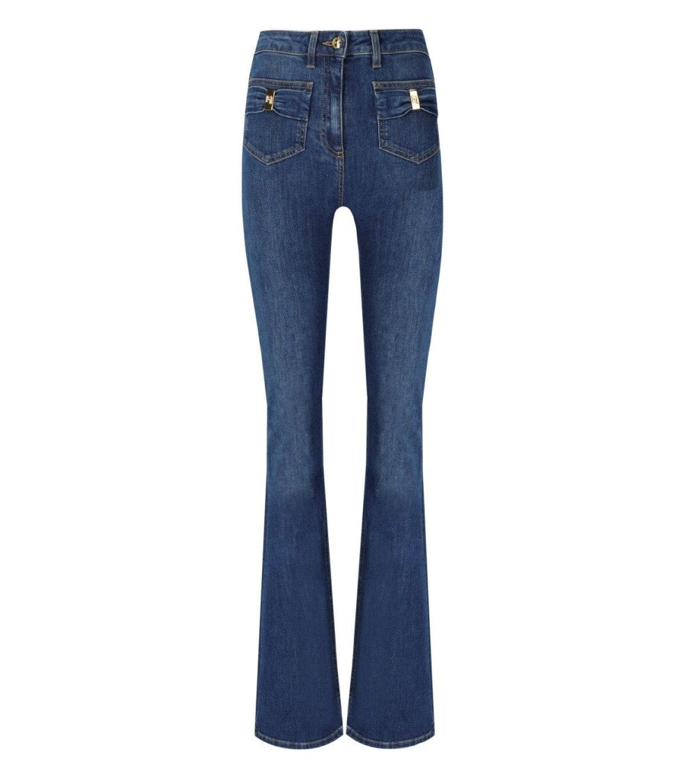 Elisabetta Franchi Jeans With Bow Detail