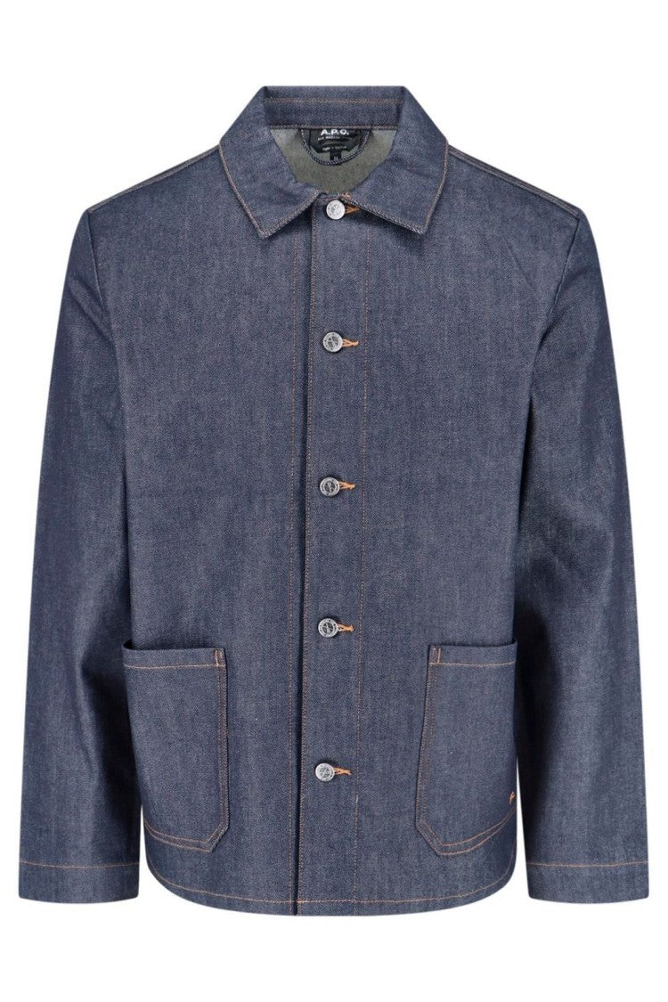 A.P.C. Classic Blue Long-Sleeve Shirt
