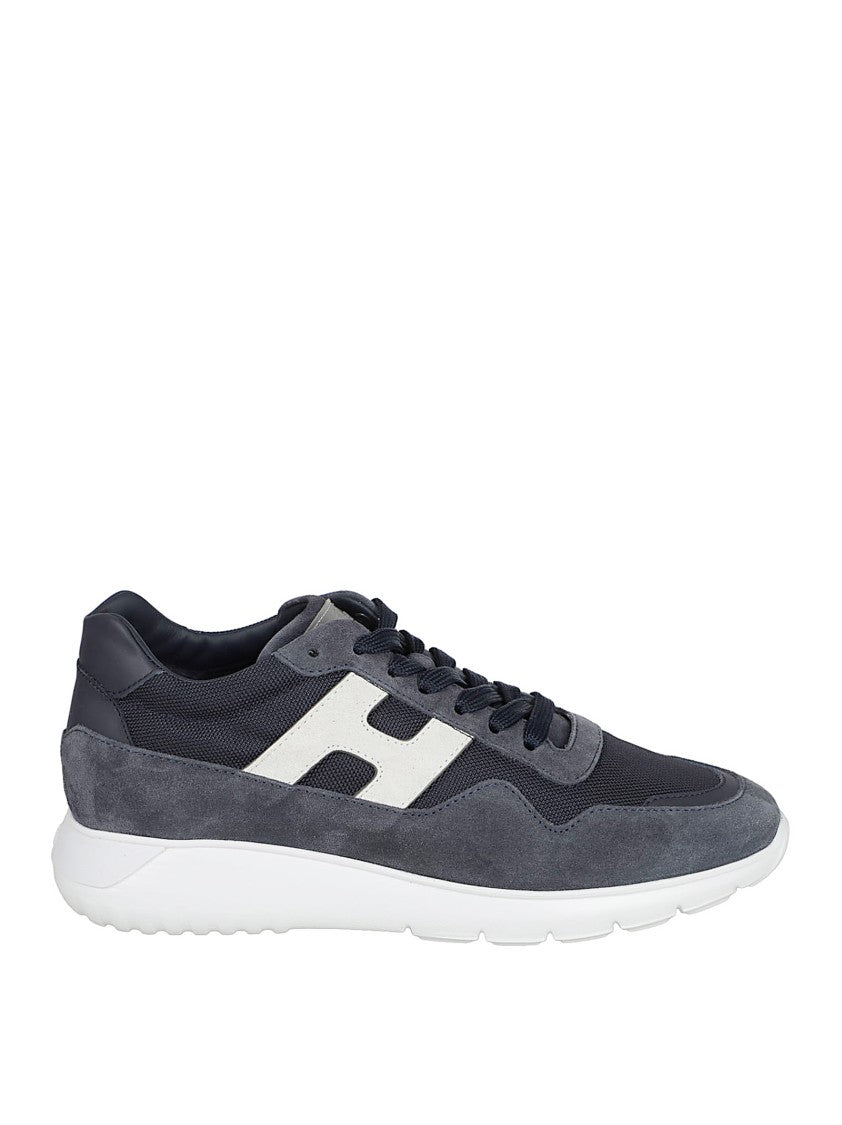 Hogan Suede And Technical Fabric Sneakers