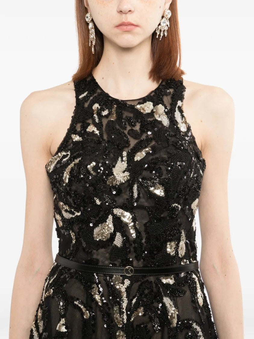 Saiid Kobeisy Embroidered Tulle Long Dress