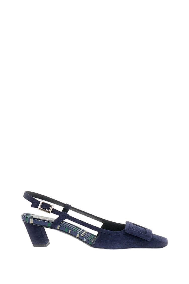 Roger Vivier Pointed Toe Slingback Shoes With Decorative Buckle