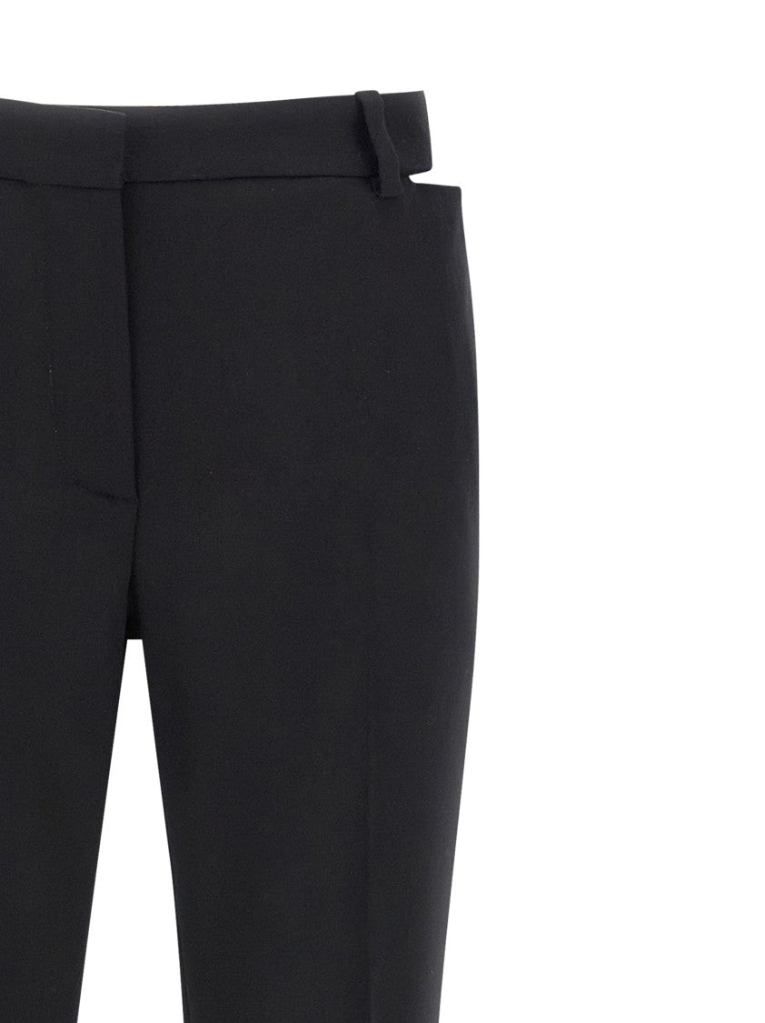 Versace Cut-Out Stretch Wool Pants
