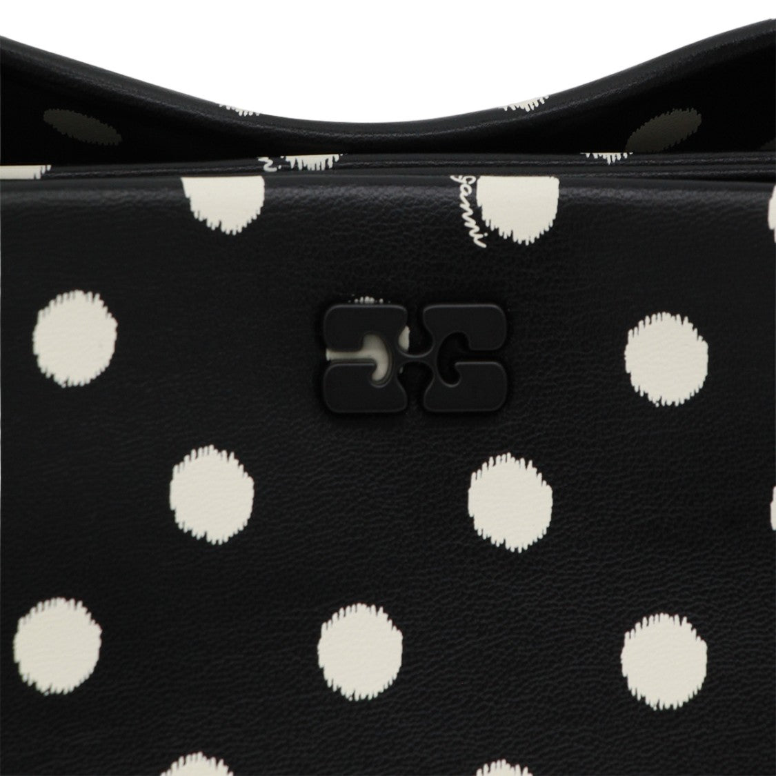 Ganni Structured Handbag With Twisted Handle