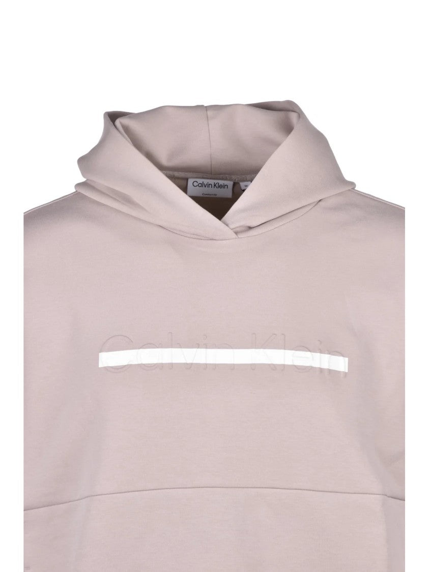 Calvin Klein Cotton-Blend Drawstring Hoodie