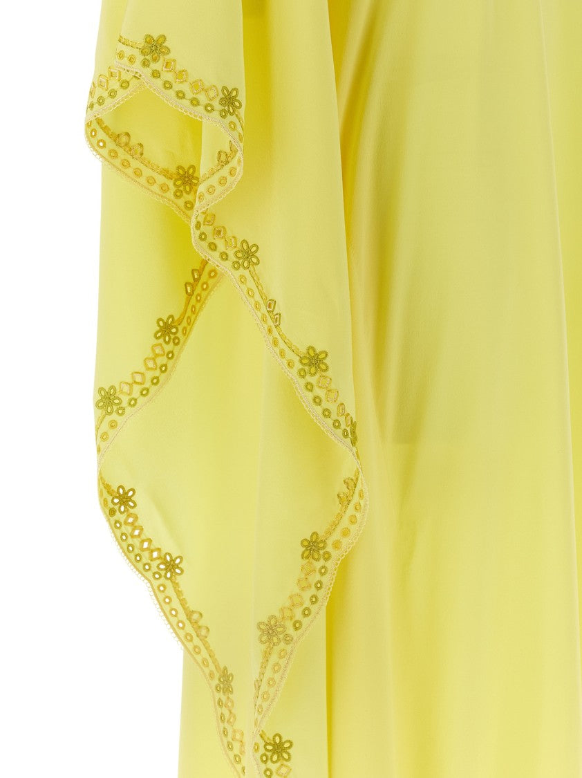 Ermanno Scervino Silk Crepe De Chine Kaftan