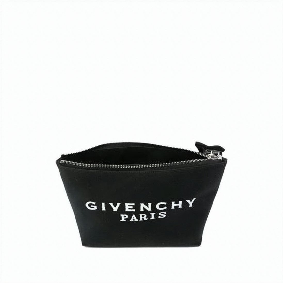 Givenchy Canvas Pouch With Embroidered Logo And Bow Detail